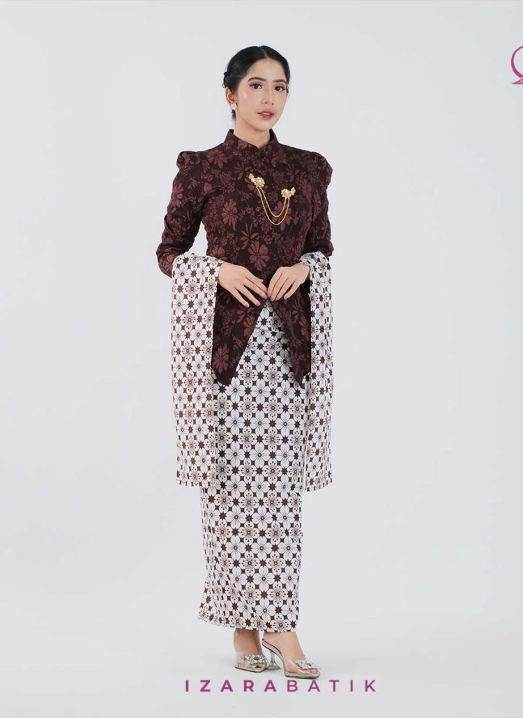Kartika Series Jaguard Fukuro Bross Set Kebaya Janggan Batik Modern Couple Wisuda Lamaran Tunangan Kondangan