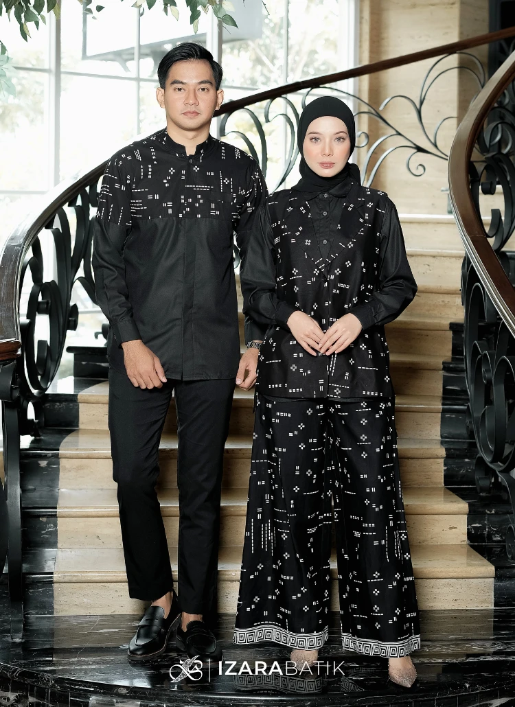 Shiela Series Set Kebaya Batik Modern Couple Wisuda Lamaran Full Payet Tunangan Kondangan Bridesmaid