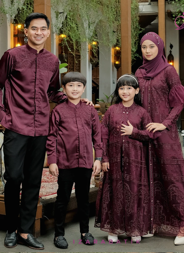 Family Set Dress Lalisa Burgundy