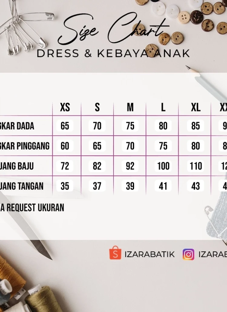 IZARABATIK - Request/Custom your size here ! (Pre-Order)