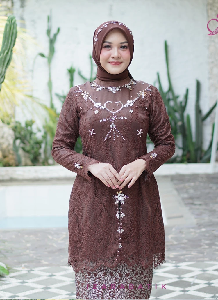 Calista Series -Set Kebaya Modern Couple Wisuda Lamaran Full Payet Tunangan Kondangan Bridesmaid