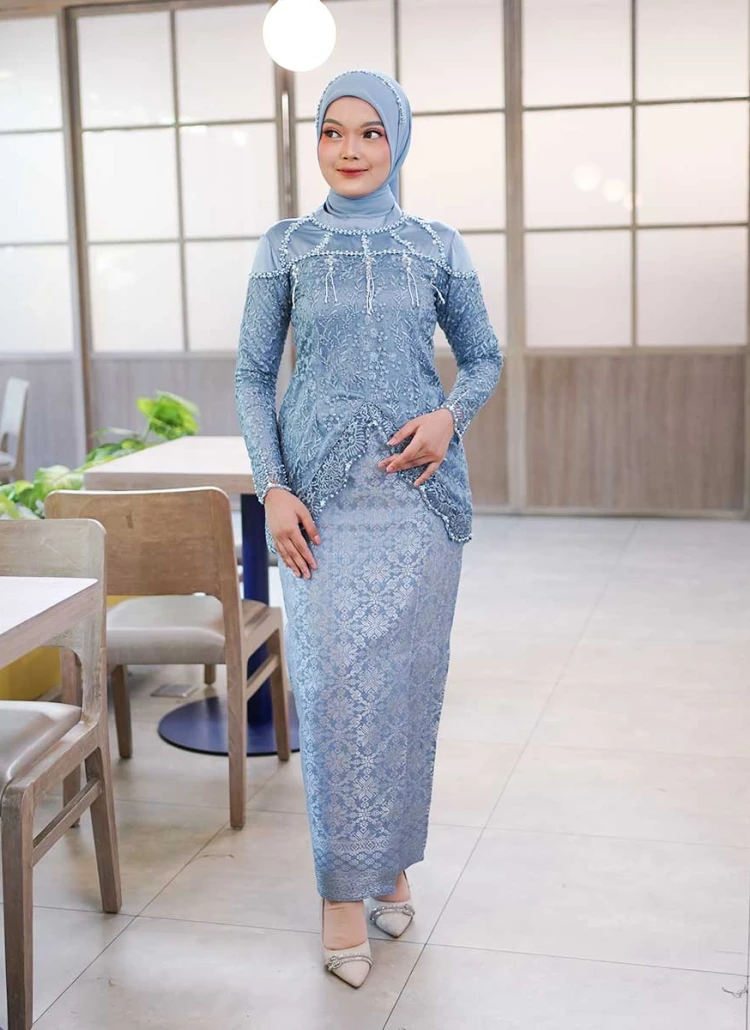 Cynthia Series Set Kebaya Modern Couple Wisuda Lamaran Full Payet Tunangan Kondangan