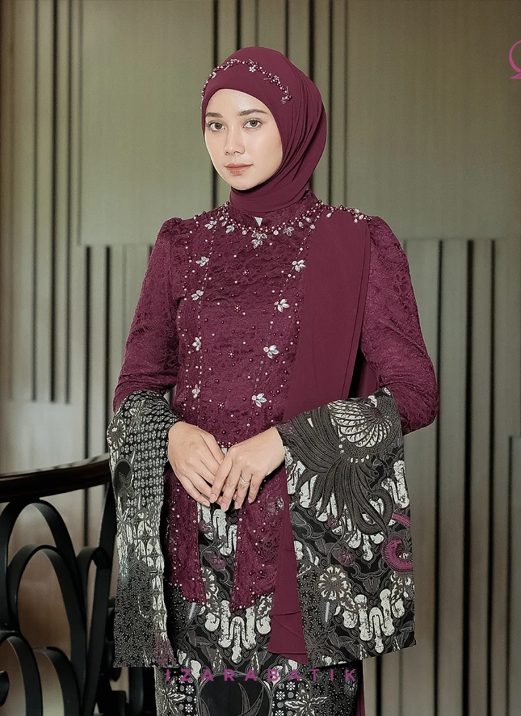 ATASAN BRUKAT BURGUNDY