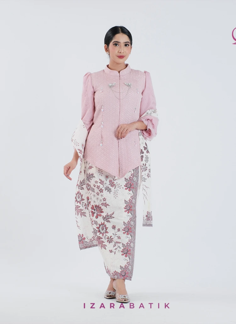 SET KEBAYA ROK BABYPINK