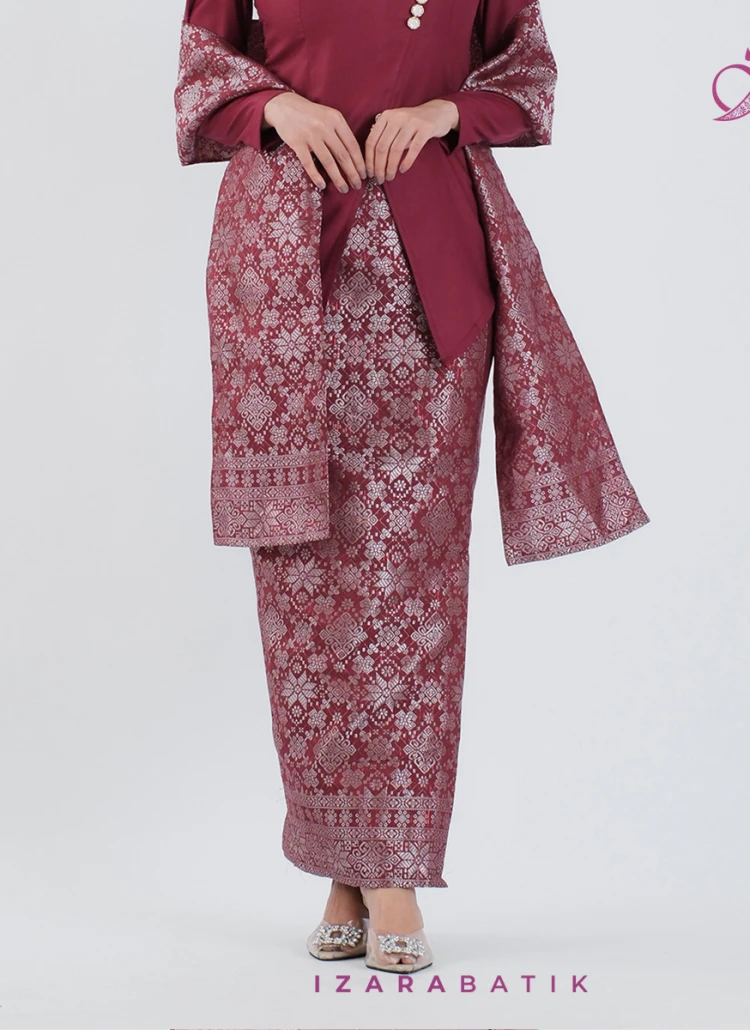 ROK SONGKET MAROON
