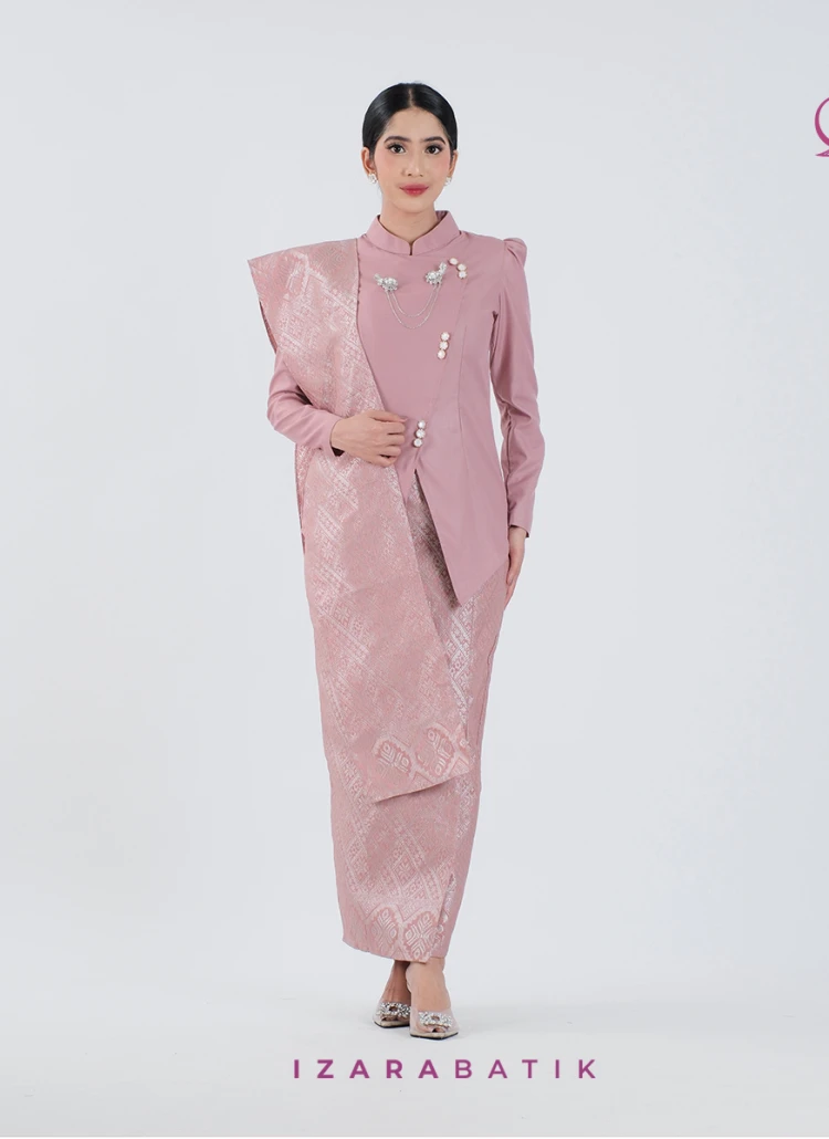 SET KEBAYA DUSTY PINK