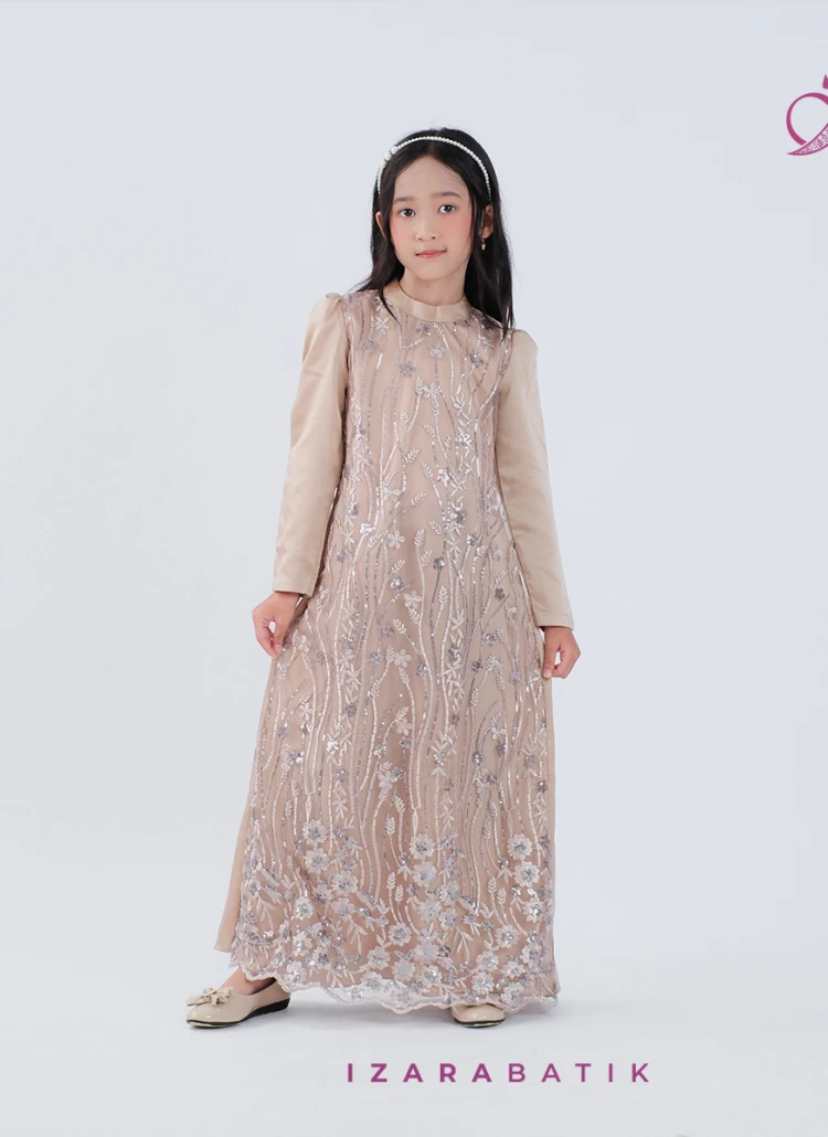DRESS ANAK LATTE L