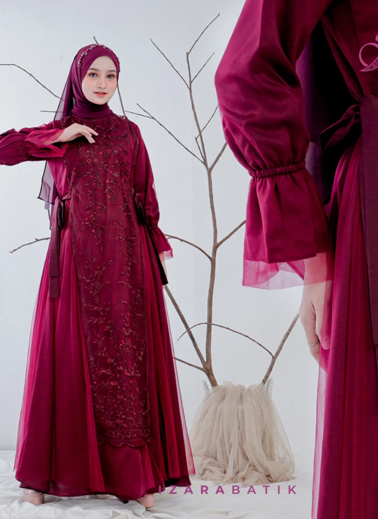 DRESS BURGUNDY