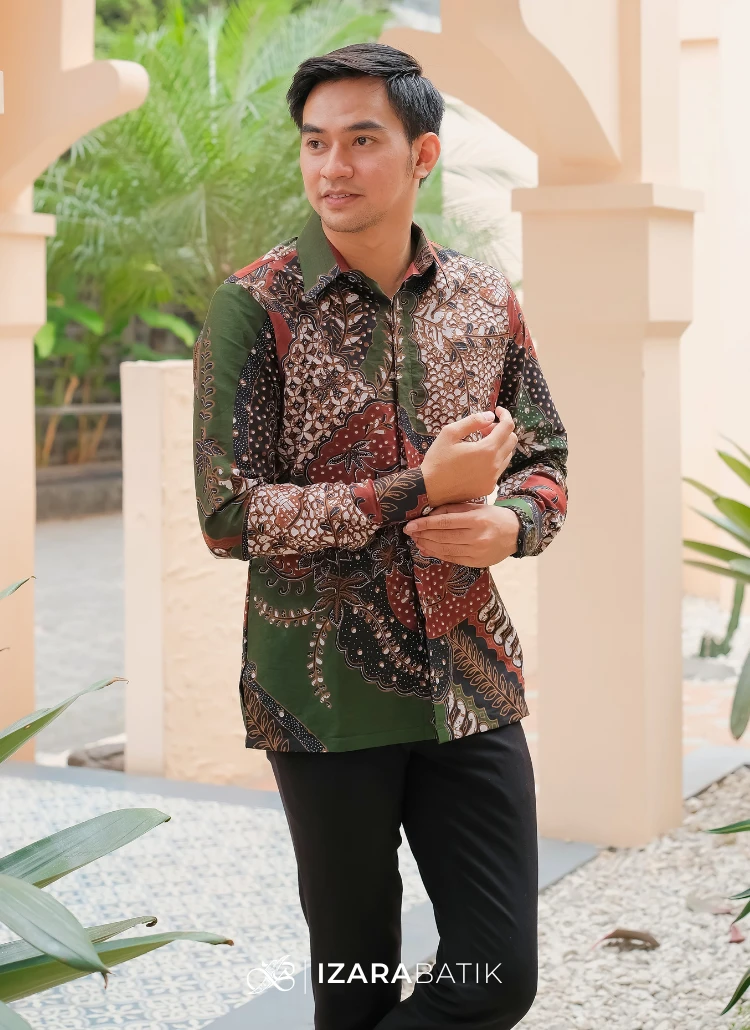 KEMEJA PANJANG BURGUNDY