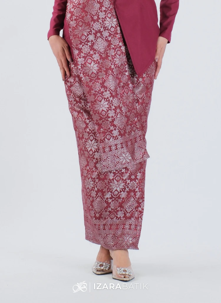 ROK SONGKET MAROON