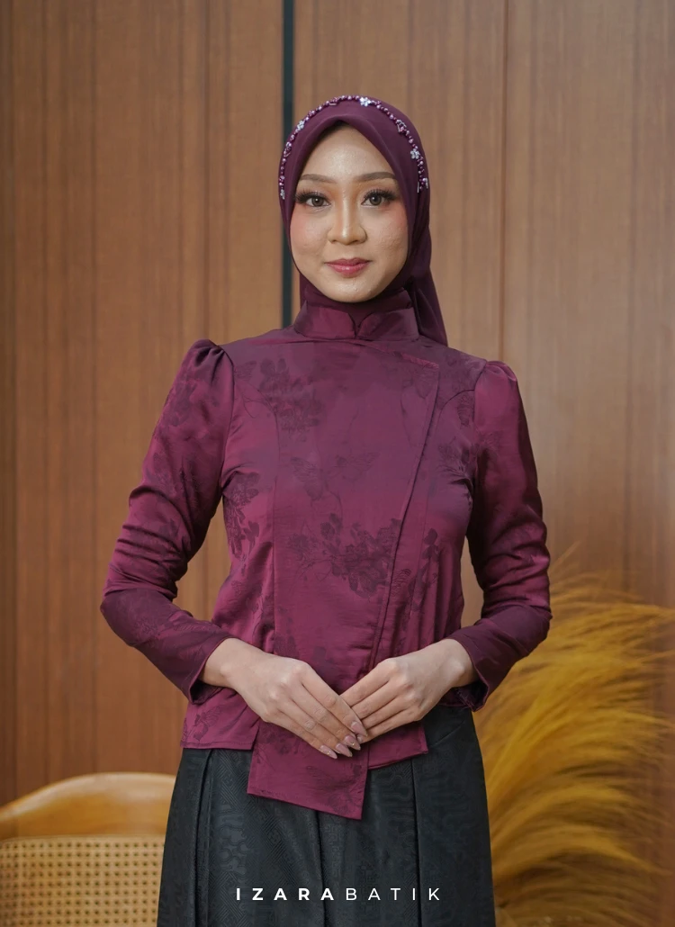 ATASAN KEBAYA BURGUNDY