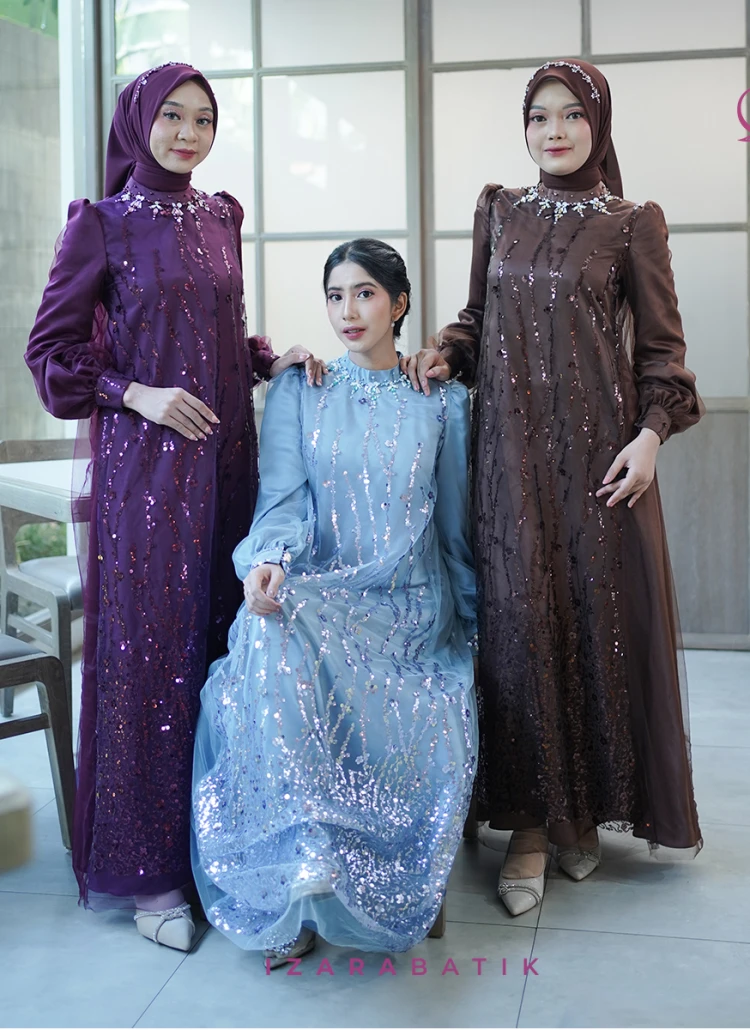 Arindha Series Dress Wanita Modern Elegan Baju Kondangan Etnik Tradisional Gamis Batik