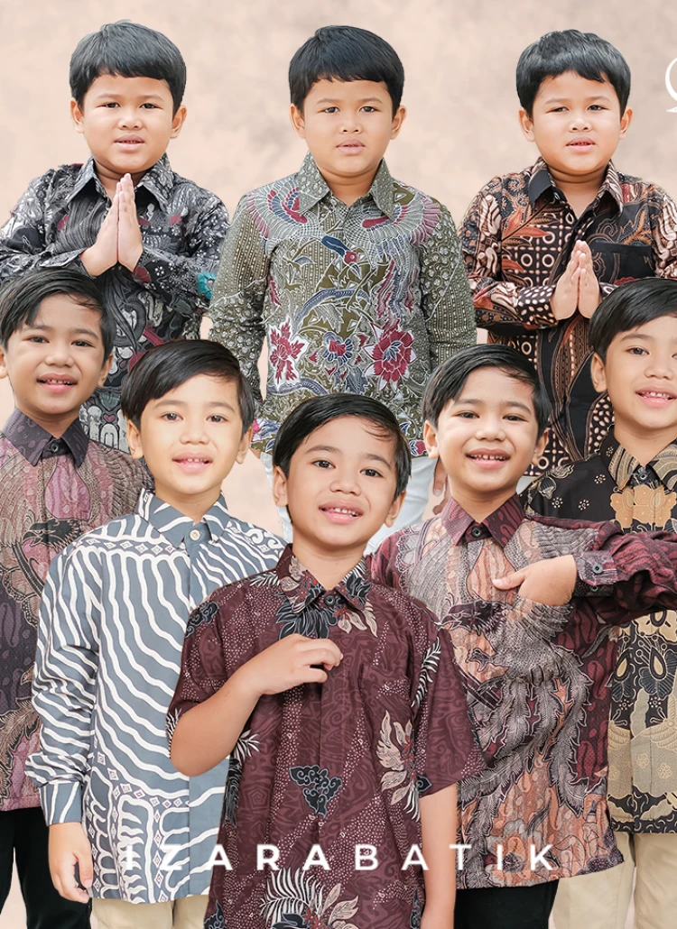 Kemeja/HEM Anak - Motif Batik By Request Baju Batik Couple Keluarga